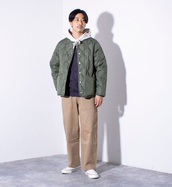 GLOSTER「【TAION/タイオン】GLOSTER別注 ミリタリーライナージャケット ノーカラーMA-1 M65」|ダウン|