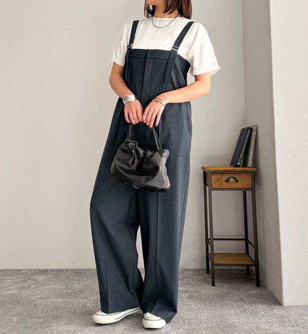 fredy emue「【WEB限定カラーあり】サテン半袖Tシャツブラウス」|シャツ・ブラウス|