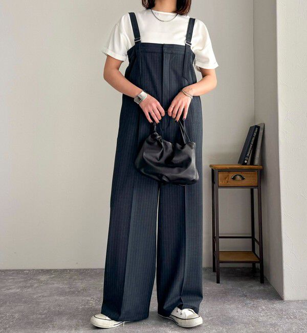 fredy emue「【WEB限定カラーあり】サテン半袖Tシャツブラウス」|シャツ・ブラウス|