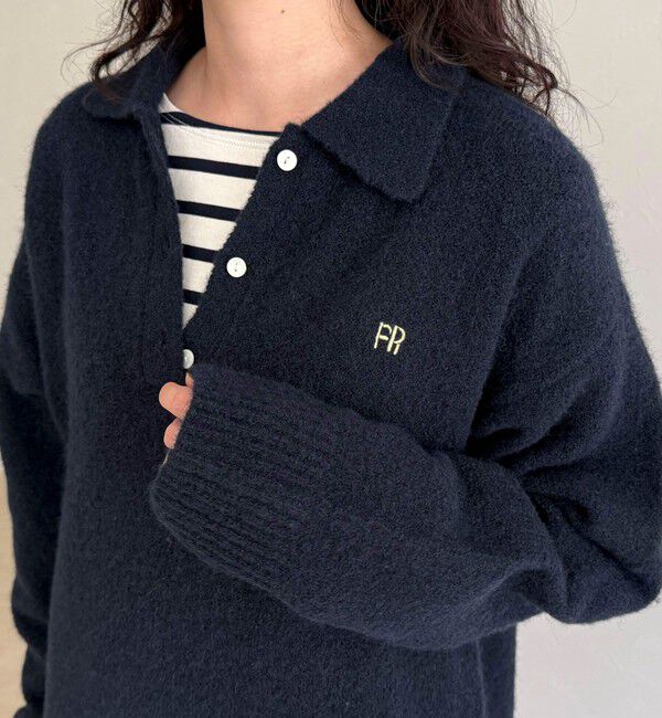 fredy emue「FR刺繍衿付きニットワンピース」|ワンピース|