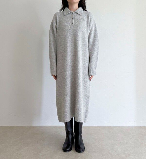 fredy emue「FR刺繍衿付きニットワンピース」|ワンピース|