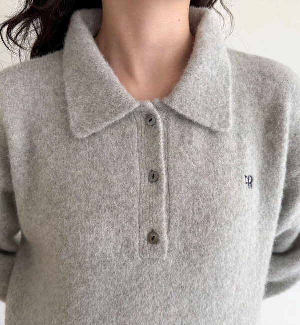 fredy emue「FR刺繍衿付きニットワンピース」|ワンピース|