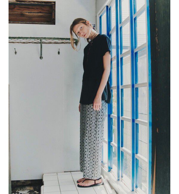 SALON adam et rope'「リバティイージーパンツ」|チノ|