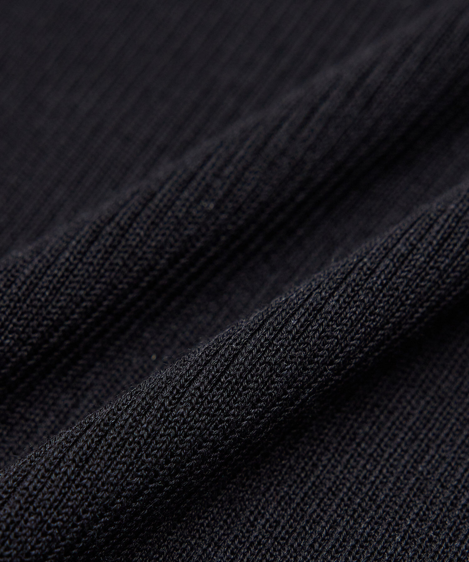 ROPE「【洗える】シルク100％ 5分袖リブトップス/スキンニット」|Tシャツ・カットソー|