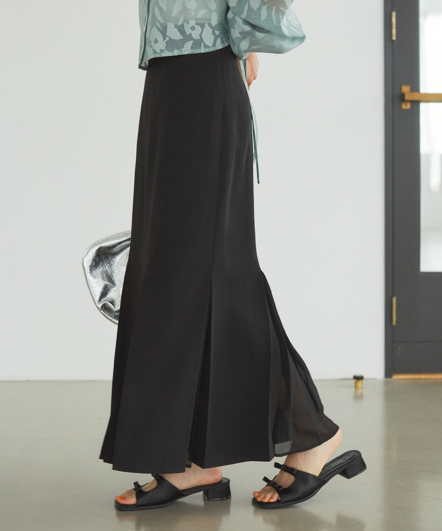 VIS「プリーツ切替マーメイドスカート」|スカート|