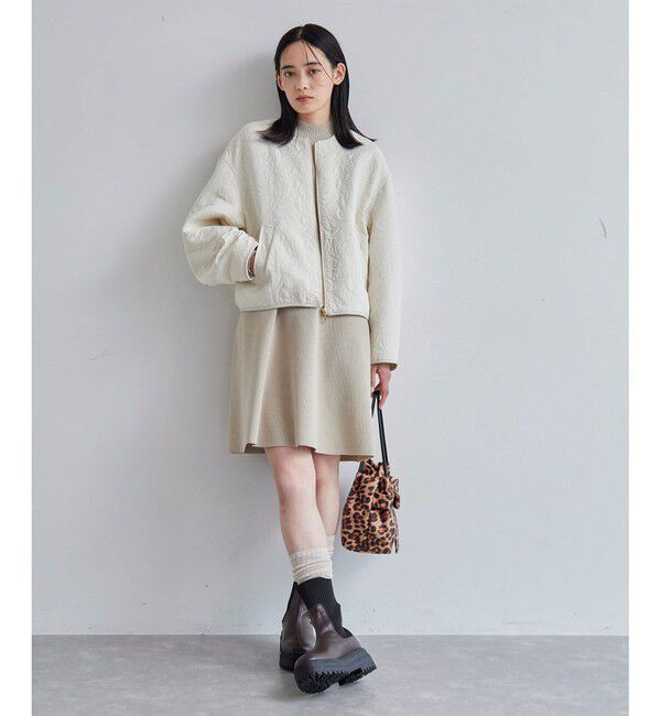 VIS「【美smart】フレアニットワンピース【着丈が選べる/洗える】」|ワンピース|