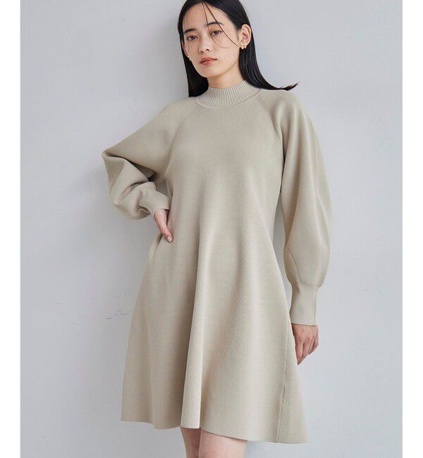 VIS「【美smart】フレアニットワンピース【着丈が選べる/洗える】」|ワンピース|