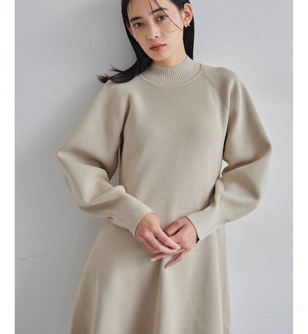 VIS「【美smart】フレアニットワンピース【着丈が選べる/洗える】」|ワンピース|