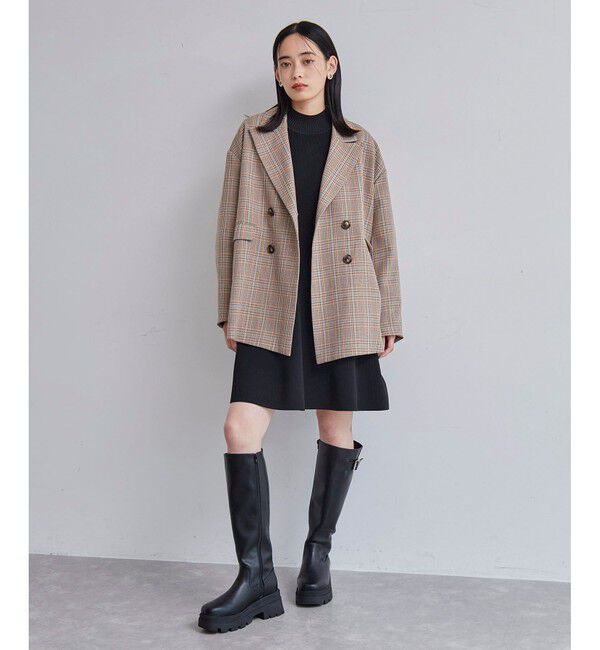 VIS「【美smart】フレアニットワンピース【着丈が選べる/洗える】」|ワンピース|