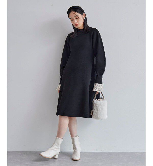VIS「【美smart】フレアニットワンピース【着丈が選べる/洗える】」|ワンピース|