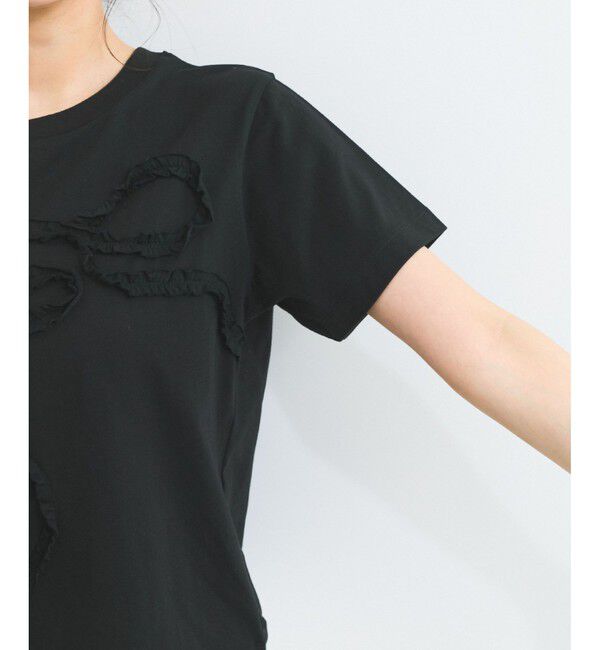 VIS「フリルテープ刺繍アソートTシャツ」|Tシャツ・カットソー|