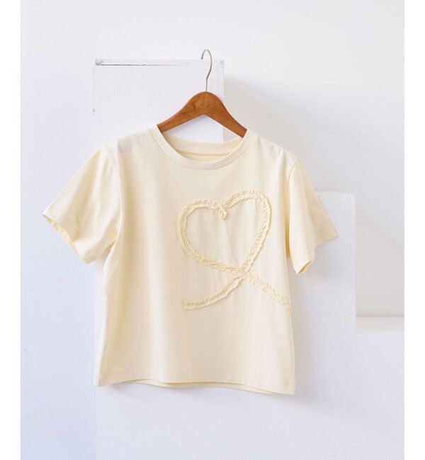 VIS「フリルテープ刺繍アソートTシャツ」|Tシャツ・カットソー|