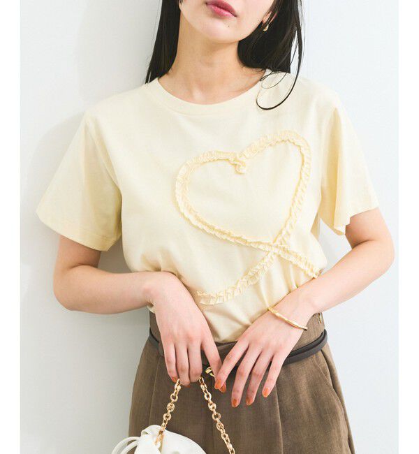 VIS「フリルテープ刺繍アソートTシャツ」|Tシャツ・カットソー|