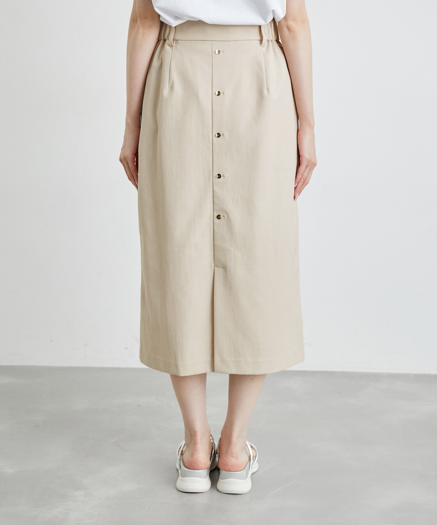 Rope&rsquo;Picnic「洗える/2WAY・セットアップ対応/ウエストベルトストレートスカート」|スカート|