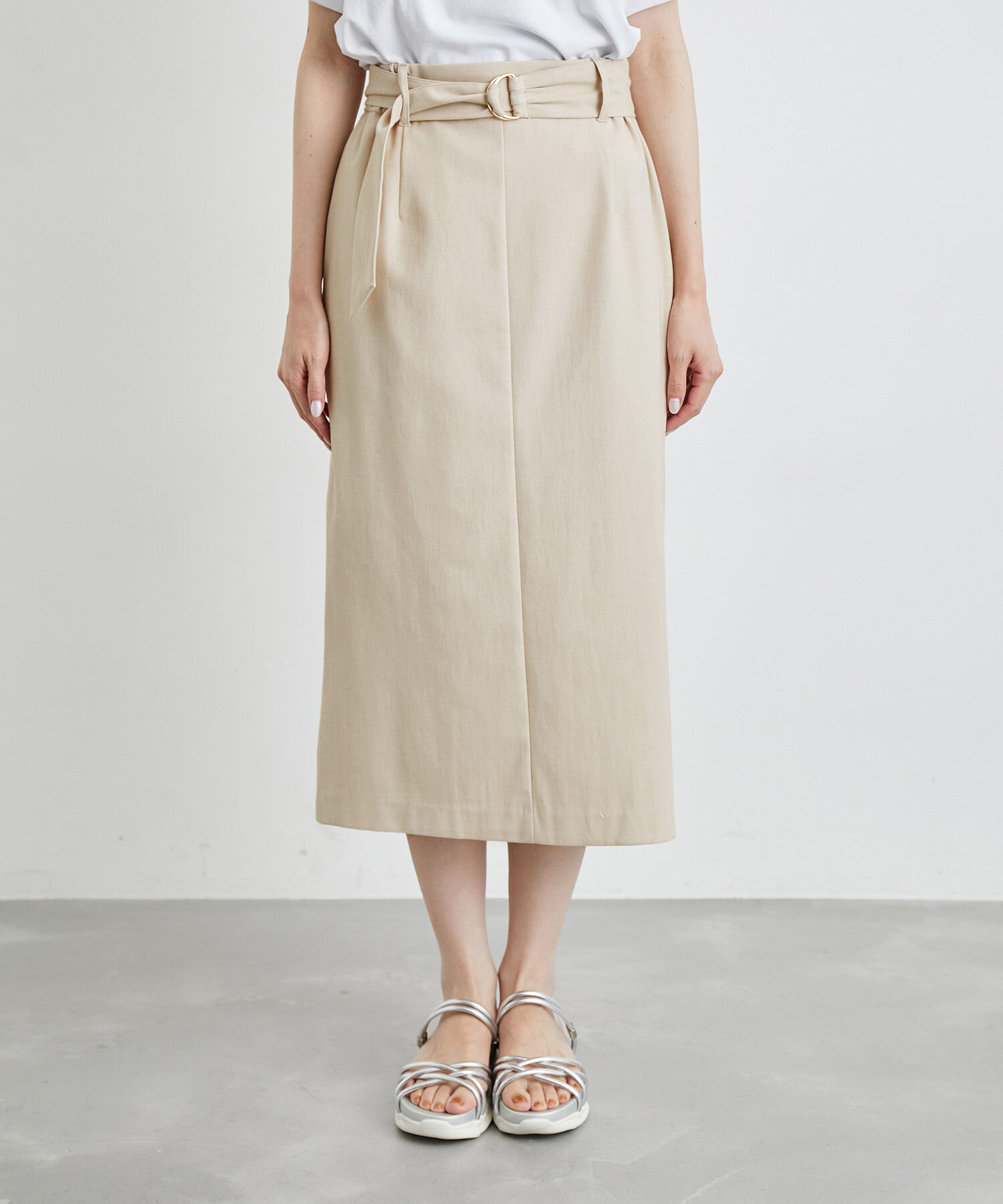 Rope&rsquo;Picnic「洗える/2WAY・セットアップ対応/ウエストベルトストレートスカート」|スカート|
