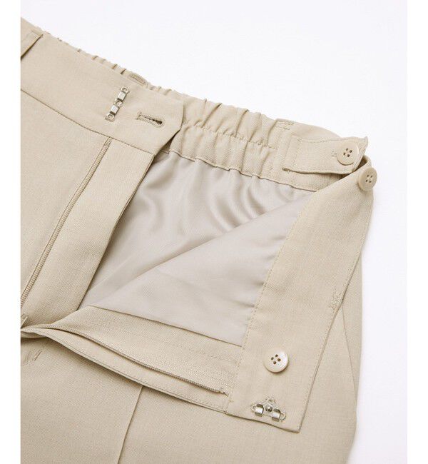 Rope&rsquo;Picnic「【UVカット・速乾】【リネンライク・シリーズ】ピンタックワイドスラックスパンツ/セットアップ対応」|チノ|