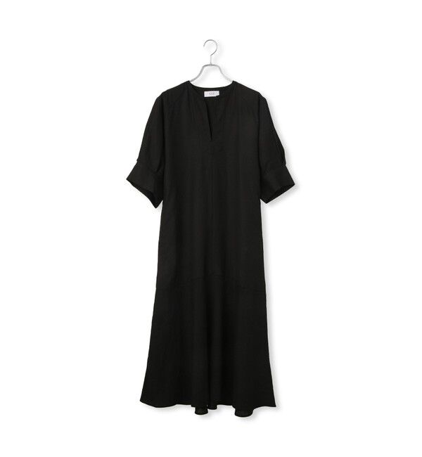 ADAM ET ROPE'「【WEB限定】・【新色追加】リネンボリュームスリーブワンピース」|ワンピース|