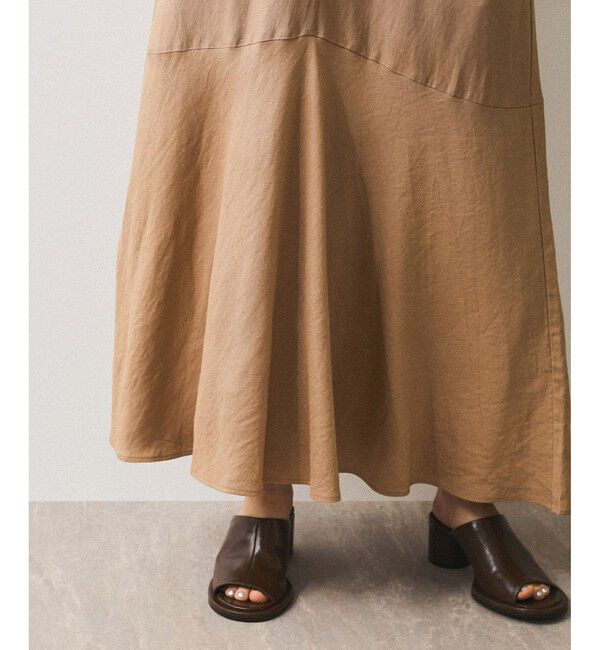 ADAM ET ROPE'「【WEB限定】・【新色追加】リネンボリュームスリーブワンピース」|ワンピース|