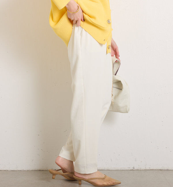  「ジャージスリムテーパードパンツ」|チノ|