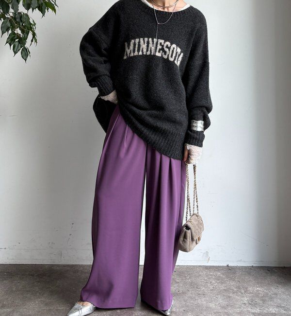  「【累計販売数3万枚突破/22色４サイズ展開！】タックワイドパンツ」|チノ|