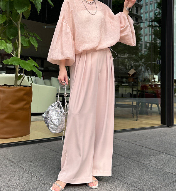  「【累計販売数3万枚突破/22色４サイズ展開！】タックワイドパンツ」|チノ|