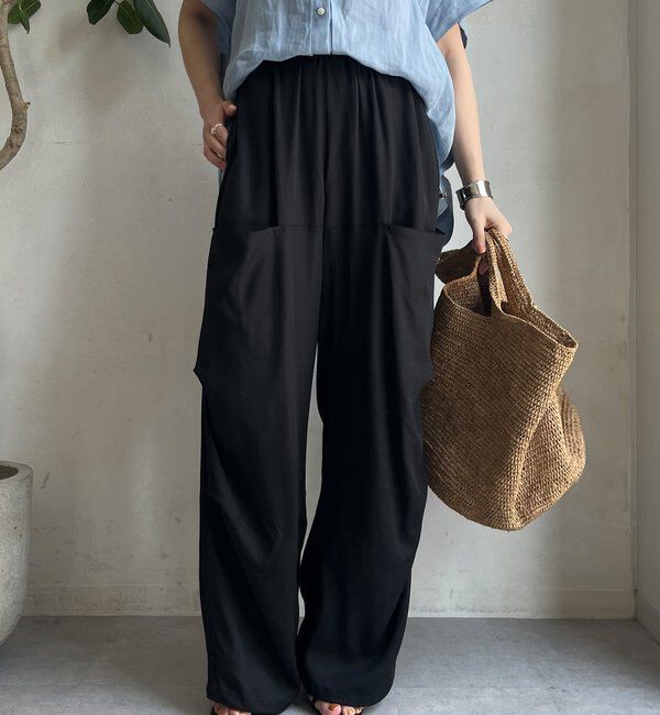  「リヨセル2WAYカーゴパンツ」|チノ|ブラック