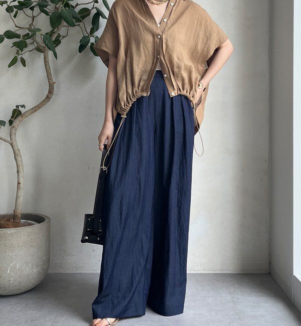  「シャンブレータックワイドパンツ」|チノ|