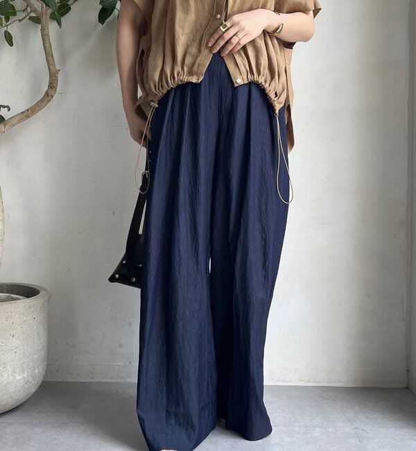  「シャンブレータックワイドパンツ」|チノ|