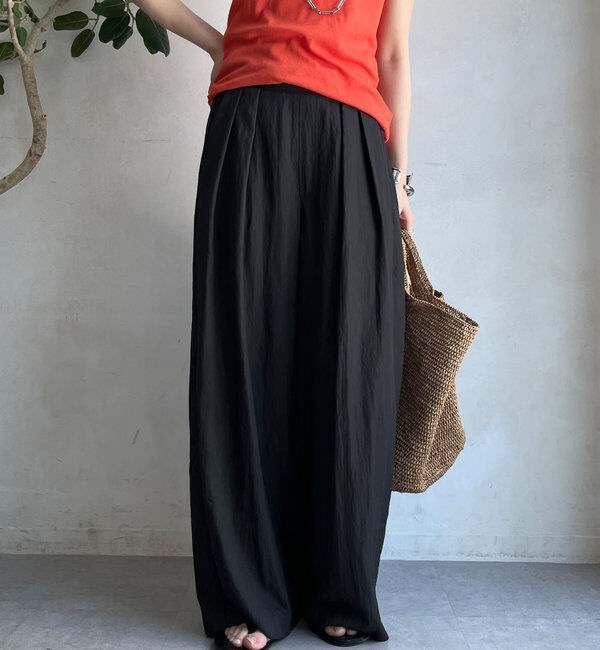  「シャンブレータックワイドパンツ」|チノ|