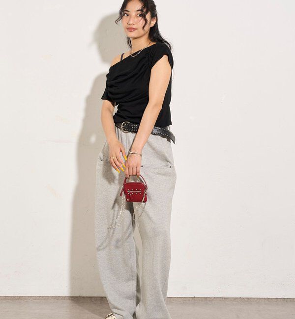  「ギャザーオフショル半袖トップス」|Tシャツ・カットソー|