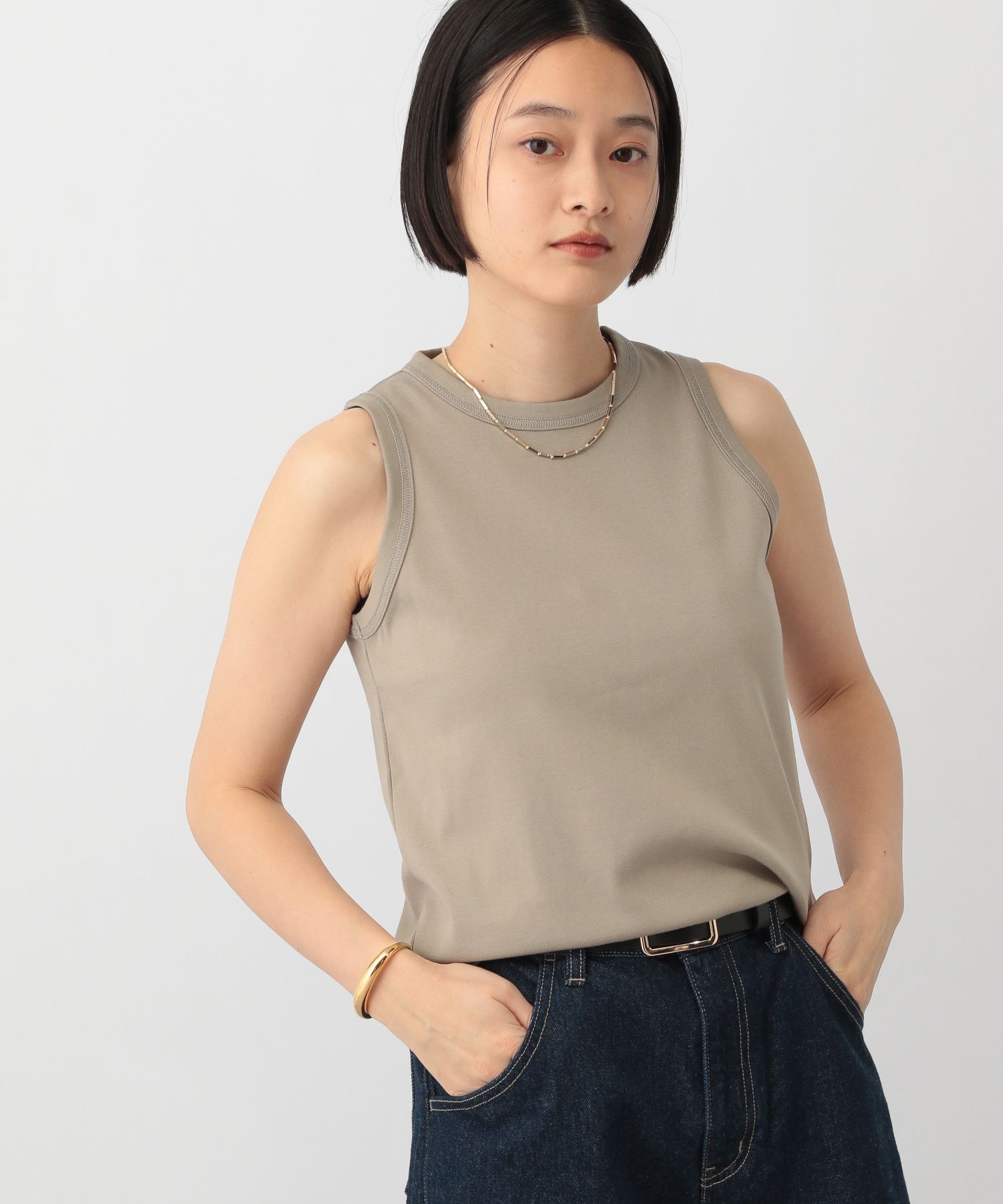 A part by 「ULTIMA タンクトップ」|Tシャツ・カットソー|ベージュ