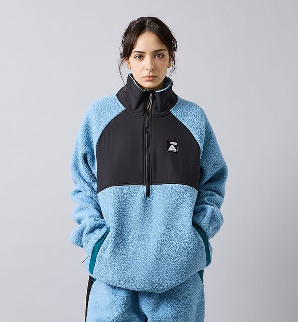 ABAHOUSE「【POLER/ポーラー】CAMP SHERPA ANORAK/フリース/防寒/ユ」|アウトドア|ブルー