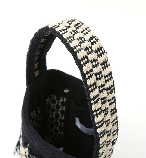 Rouge vif「【Swaraj】ジャガードバケツ型バッグ」|ハンドバッグ|