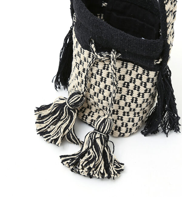 Rouge vif「【Swaraj】ジャガードバケツ型バッグ」|ハンドバッグ|