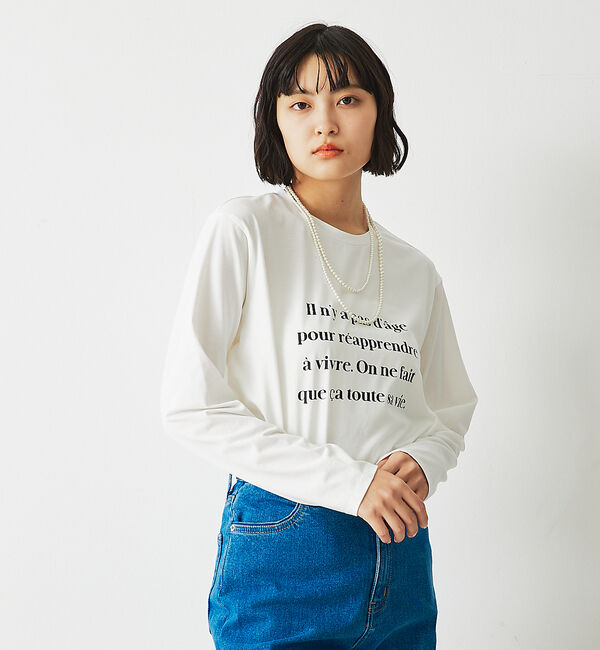 abahouse mavie「【定番/長袖】ロゴロンT」|Tシャツ・カットソー|