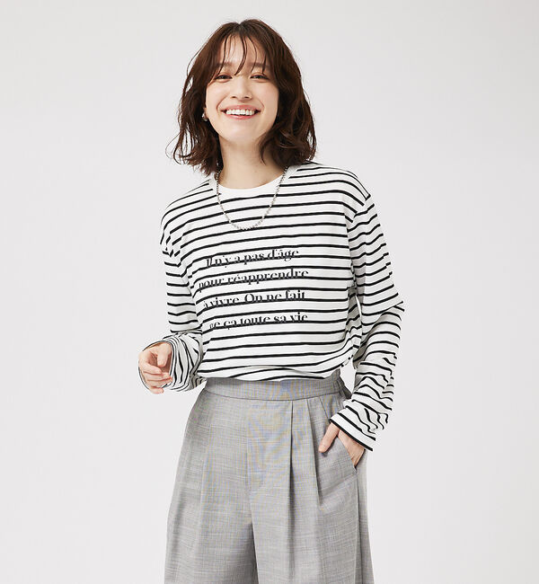 abahouse mavie「【定番/長袖】ロゴロンT」|Tシャツ・カットソー|