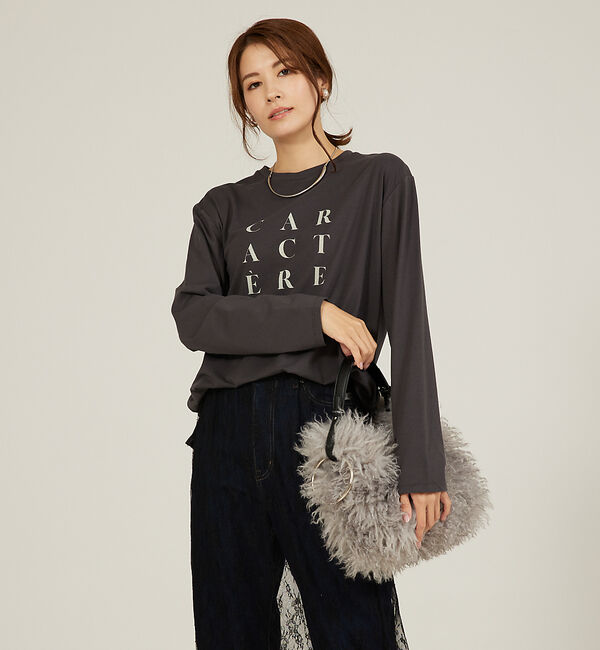 abahouse mavie「【定番/長袖】ロゴロンT」|Tシャツ・カットソー|