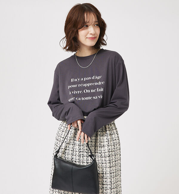 abahouse mavie「【定番/長袖】ロゴロンT」|Tシャツ・カットソー|