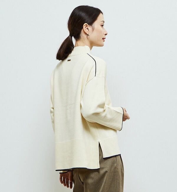 Soffitto「【定番】ライン入りハイネックニット」|ニット・セーター|