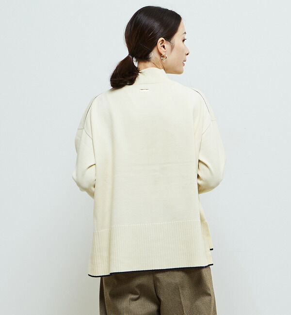 Soffitto「【定番】ライン入りハイネックニット」|ニット・セーター|