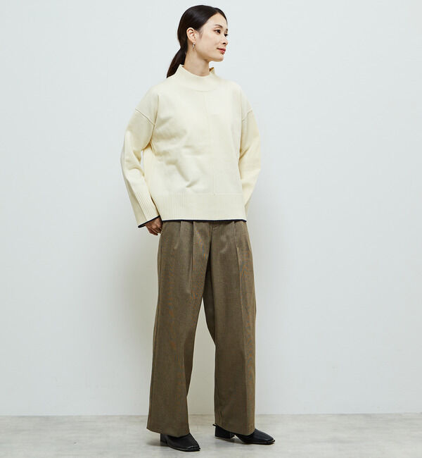 Soffitto「【定番】ライン入りハイネックニット」|ニット・セーター|