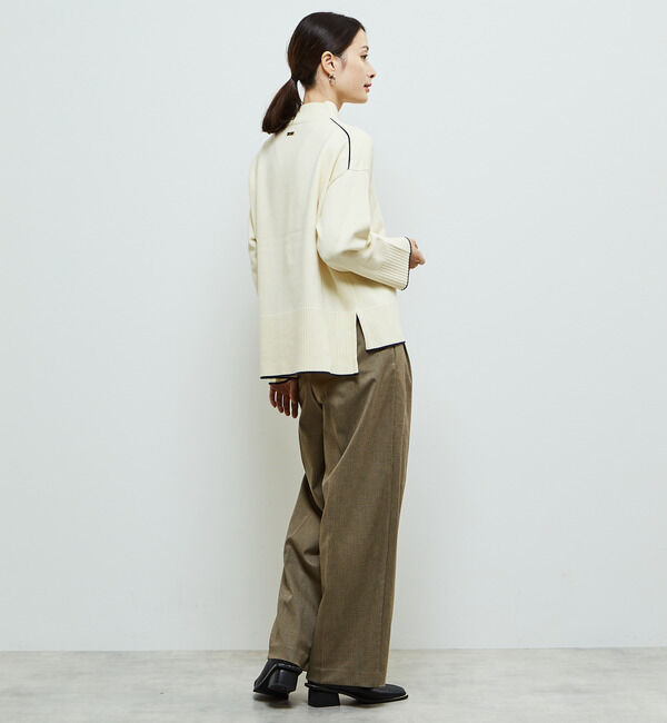 Soffitto「【定番】ライン入りハイネックニット」|ニット・セーター|