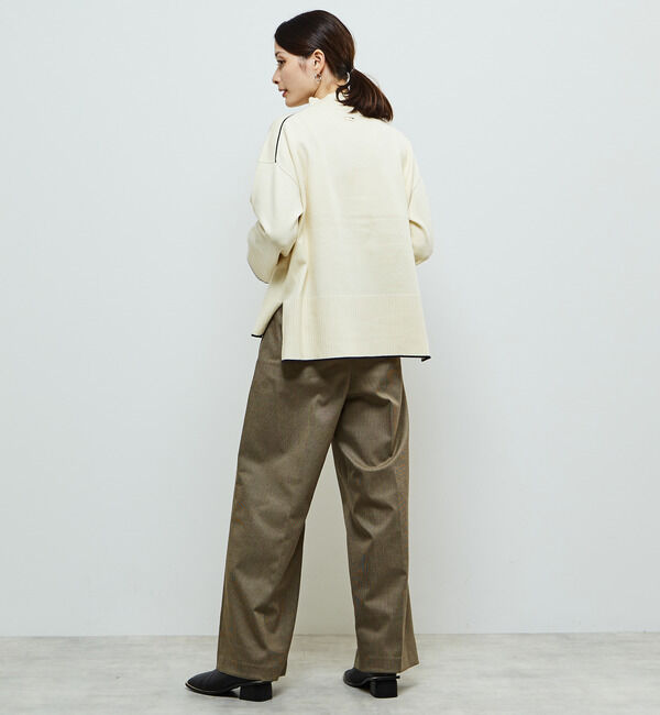 Soffitto「【定番】ライン入りハイネックニット」|ニット・セーター|