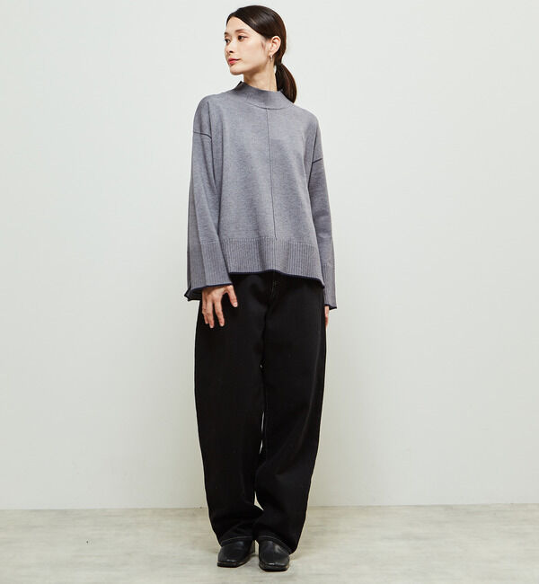 Soffitto「【定番】ライン入りハイネックニット」|ニット・セーター|