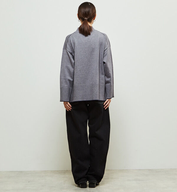 Soffitto「【定番】ライン入りハイネックニット」|ニット・セーター|