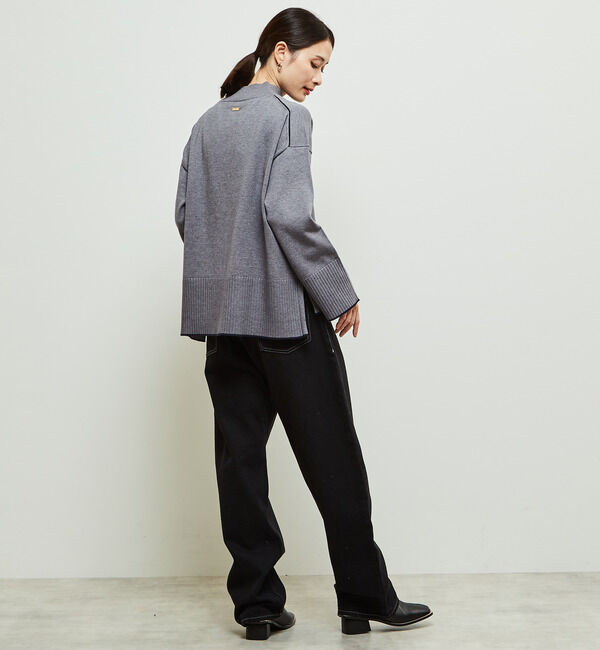 Soffitto「【定番】ライン入りハイネックニット」|ニット・セーター|