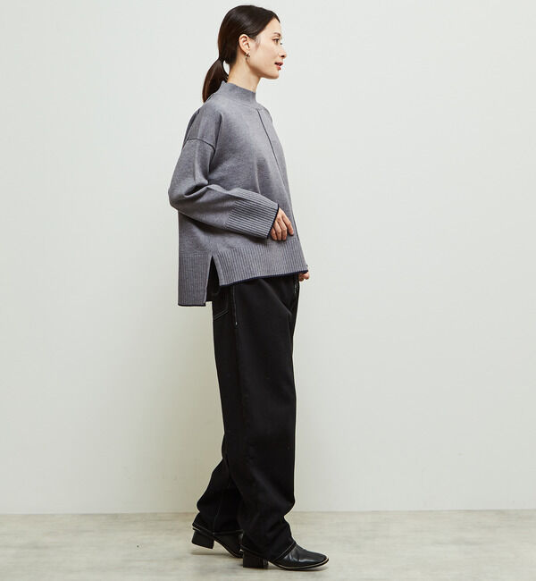 Soffitto「【定番】ライン入りハイネックニット」|ニット・セーター|