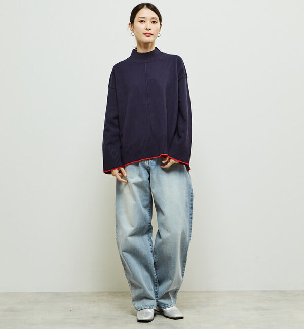 Soffitto「【定番】ライン入りハイネックニット」|ニット・セーター|