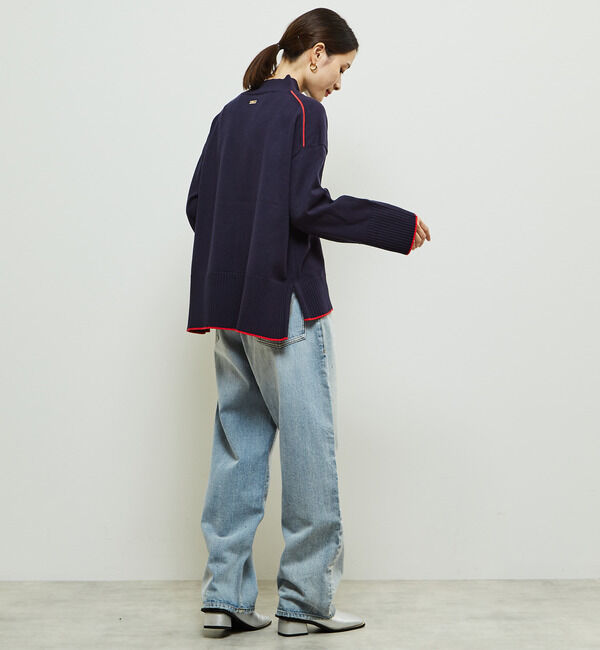 Soffitto「【定番】ライン入りハイネックニット」|ニット・セーター|