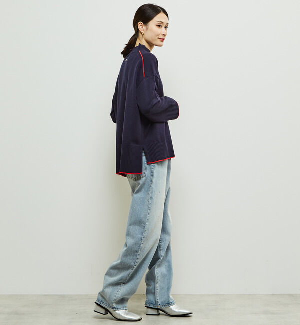 Soffitto「【定番】ライン入りハイネックニット」|ニット・セーター|